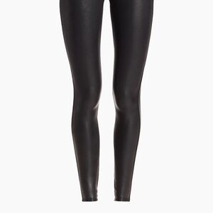 SPANX Shiny Black Faux Leather Leggings